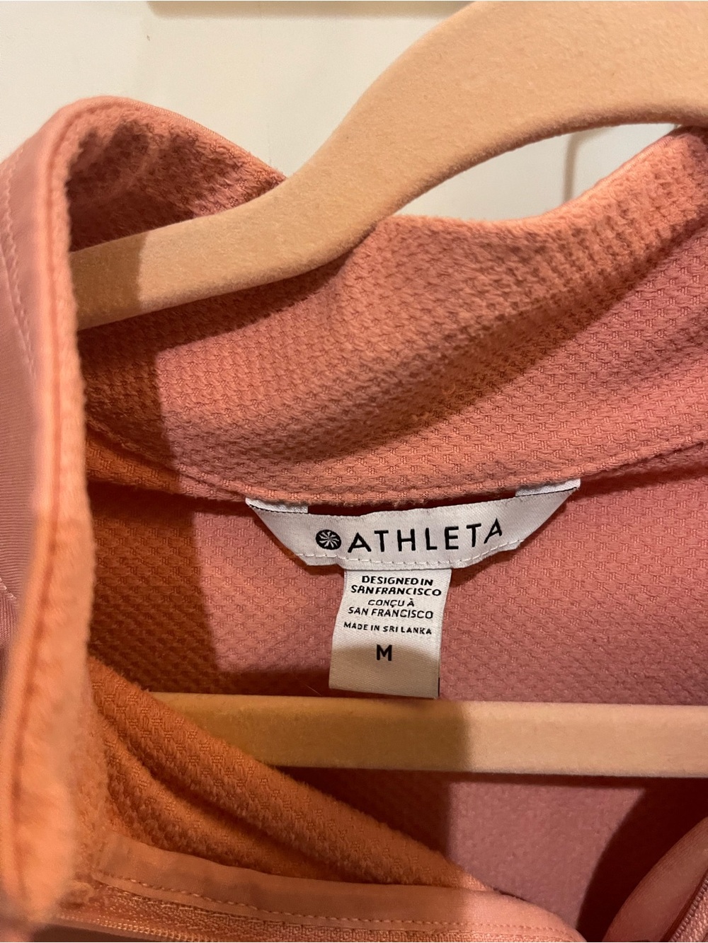Athleta Dusty Rose Half‑Zip Pullover - Picture 2 of 2